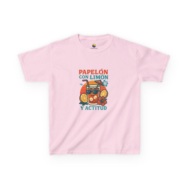 Franela Infantil "Papelón con Limón y Actitud" – 100% Algodón
