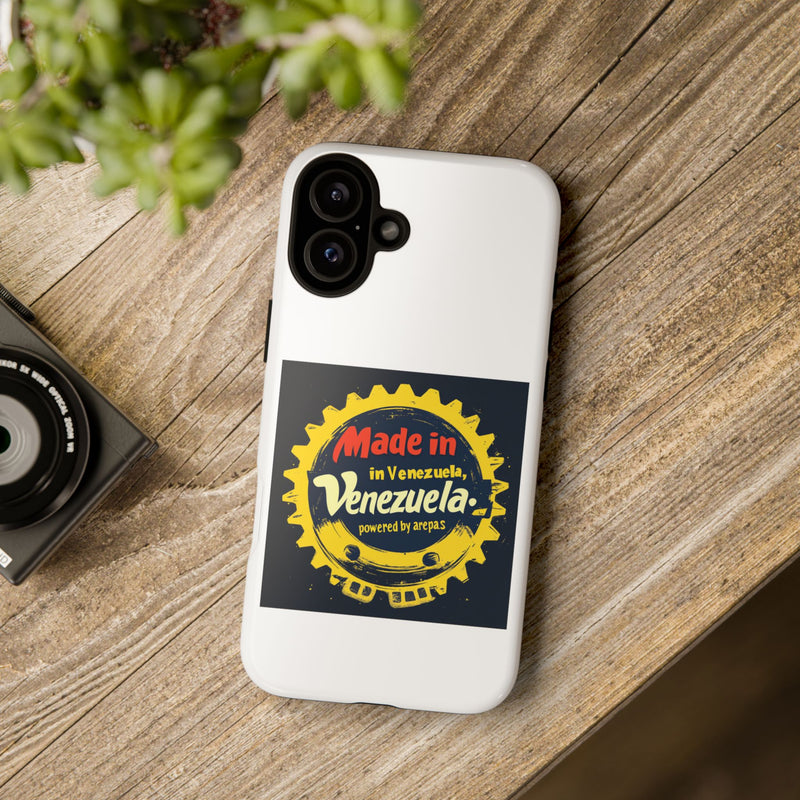 Funda para Teléfono "Made in Venezuela, Powered by Arepas"