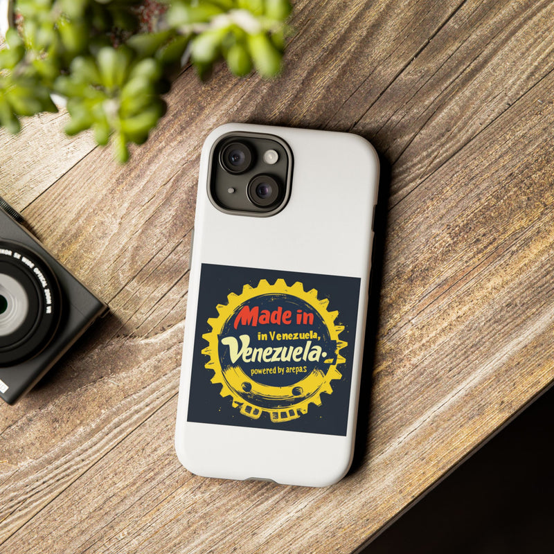Funda para Teléfono "Made in Venezuela, Powered by Arepas"