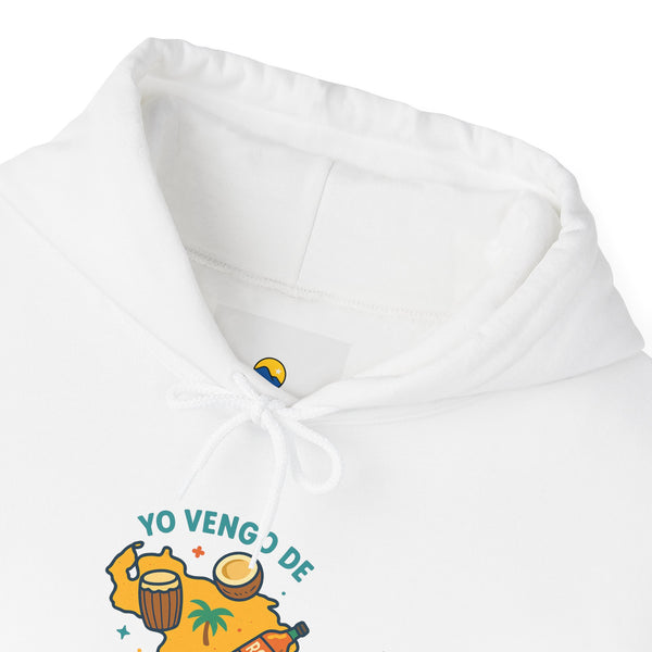 Sudadera con Capucha Unisex "Yo Vengo de un País Sabroso"