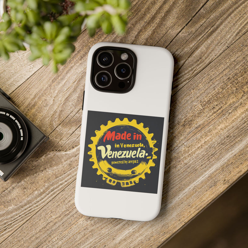 Funda para Teléfono "Made in Venezuela, Powered by Arepas"