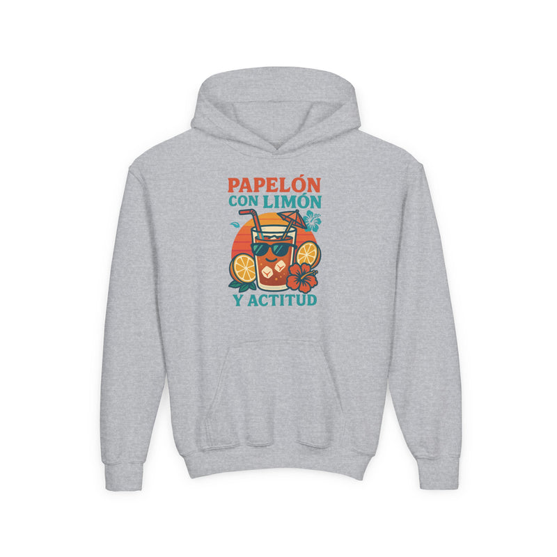 Hoodie Juvenil “Papelón con Limón y Actitud”