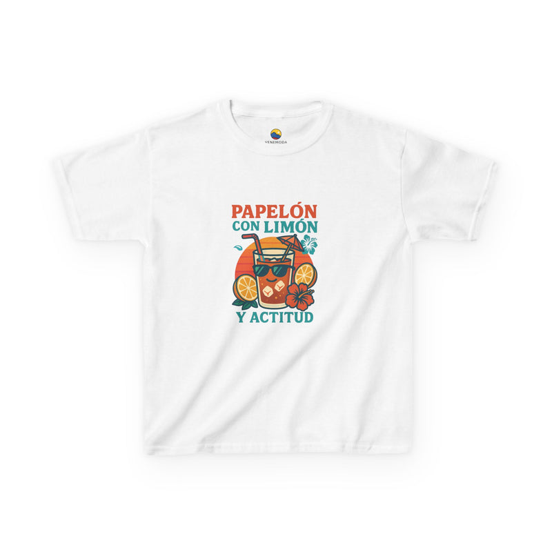 Franela Infantil "Papelón con Limón y Actitud" – 100% Algodón