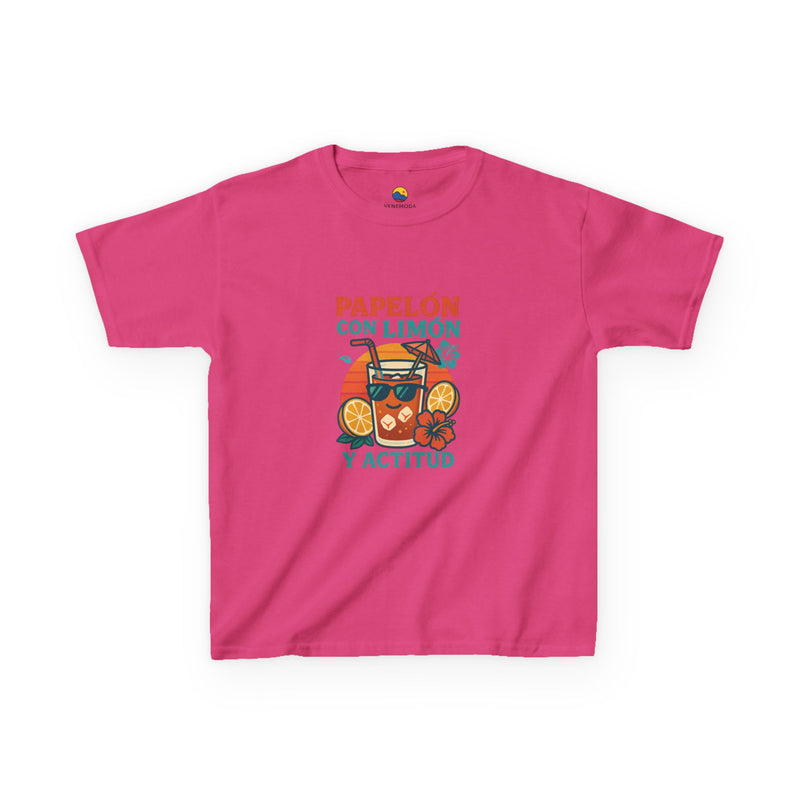 Franela Infantil "Papelón con Limón y Actitud" – 100% Algodón