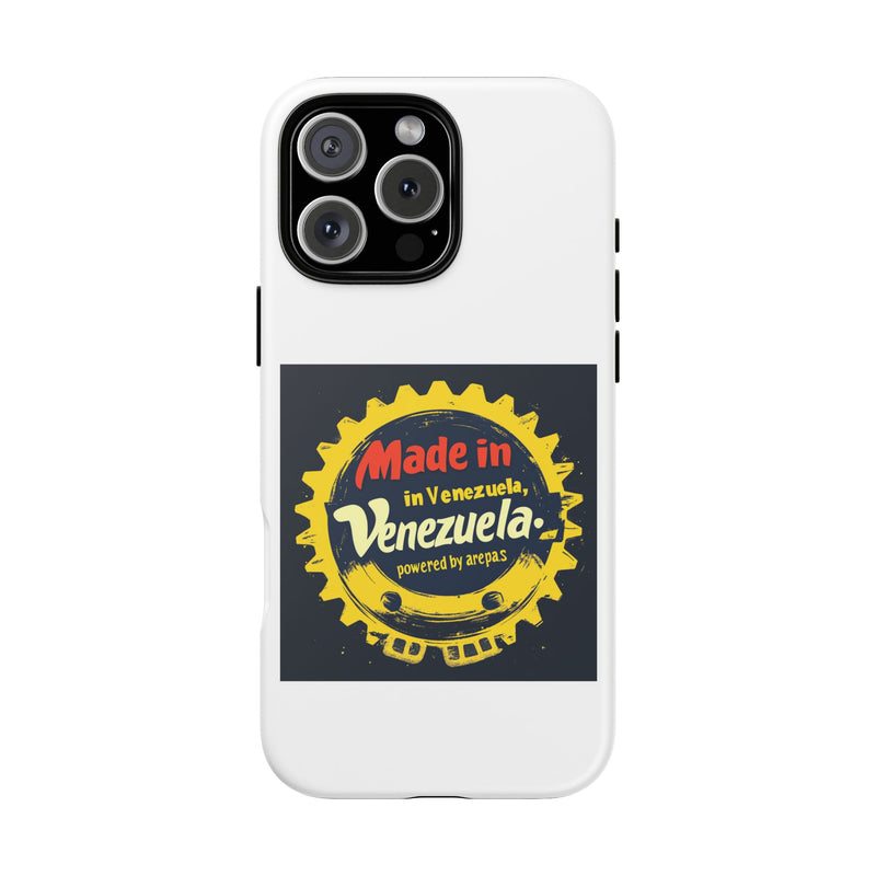 Funda para Teléfono "Made in Venezuela, Powered by Arepas"