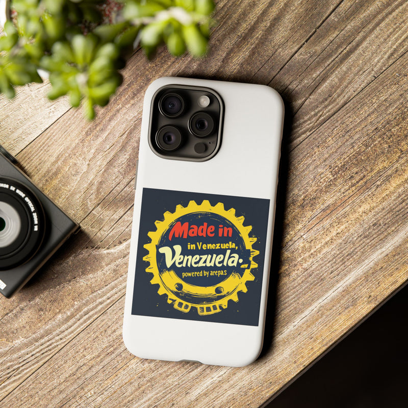 Funda para Teléfono "Made in Venezuela, Powered by Arepas"