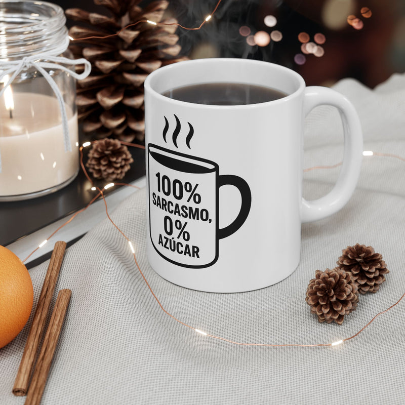 Taza “Sarcasmo nivel Dios” – 11oz &amp; 15oz