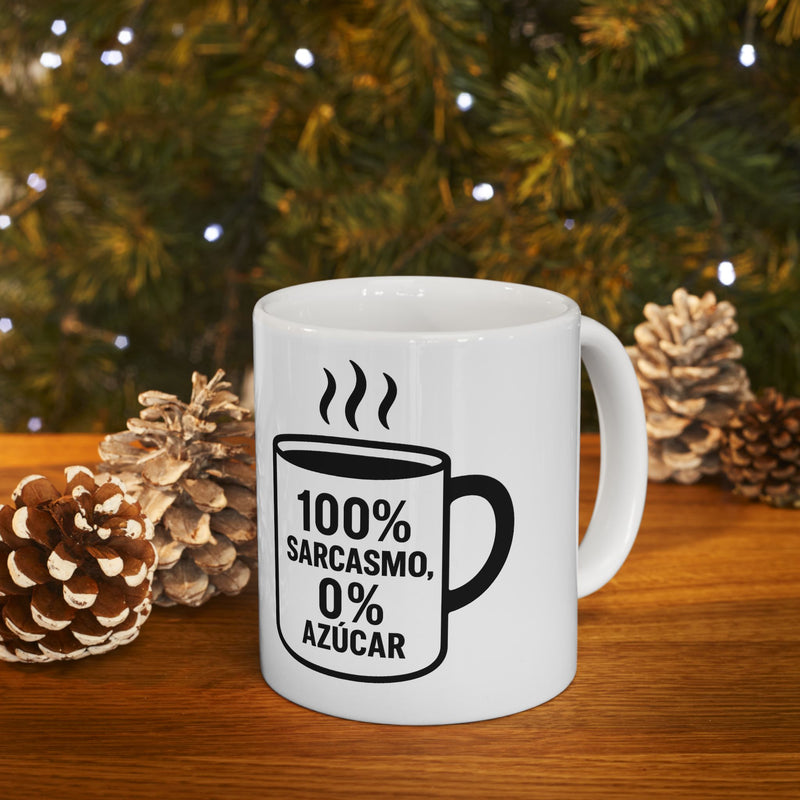 Taza “Sarcasmo nivel Dios” – 11oz &amp; 15oz