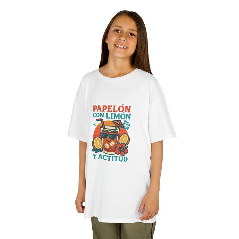 Franela Infantil "Papelón con Limón y Actitud" – 100% Algodón