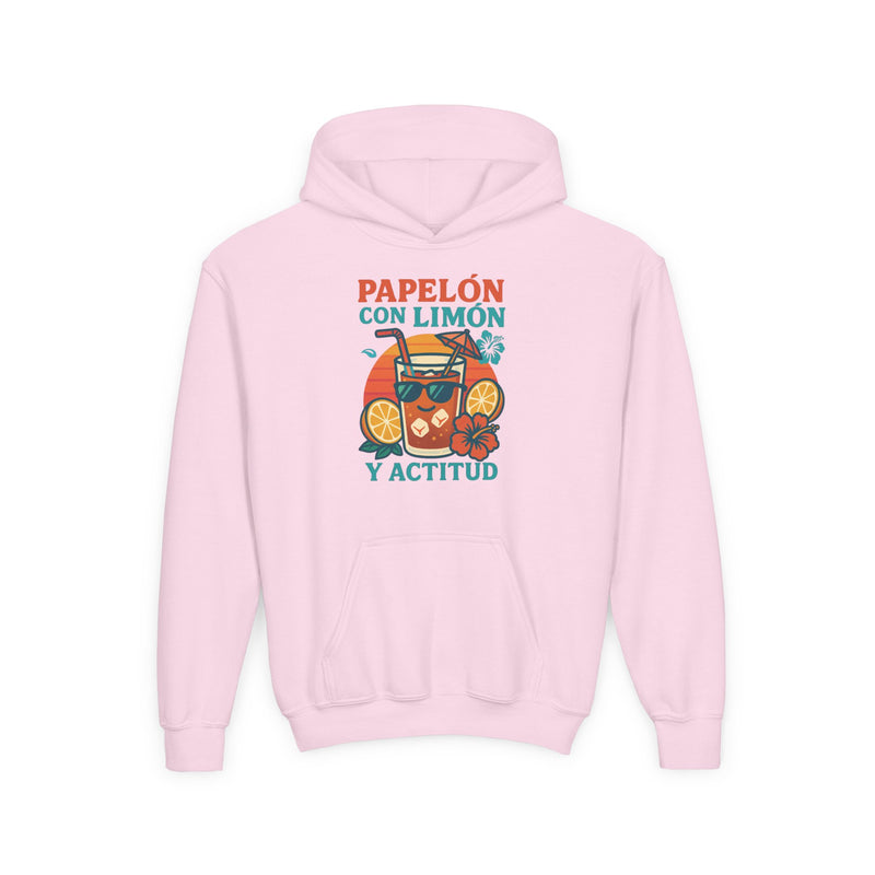 Hoodie Juvenil “Papelón con Limón y Actitud”