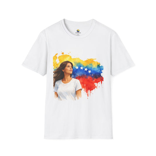 Camisa Venezolana “Raíces de Libertad” – Diseño Artístico en Acuarela - Venemoda