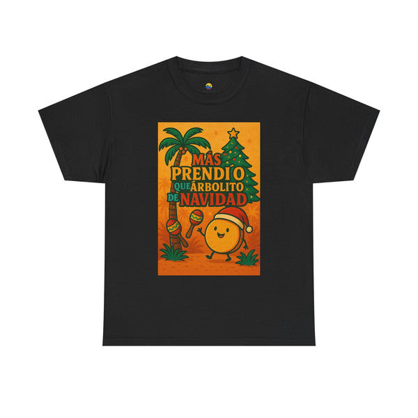 🎅 Camiseta Unisex “Más Prendío que Arbolito de Navidad” – Edición Navideña 🇻🇪🎁 - Venemoda