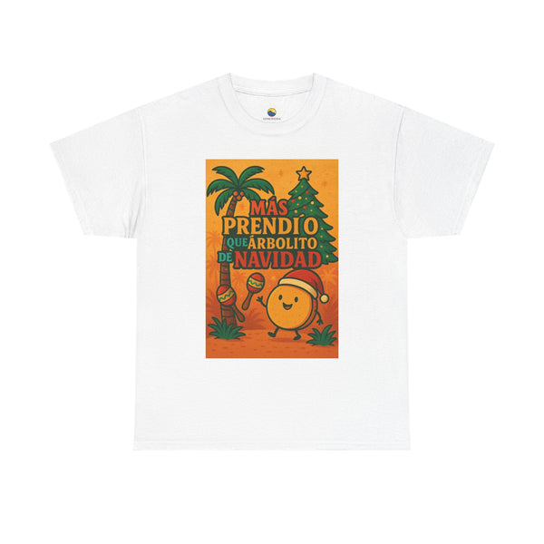 🎅 Camiseta Unisex “Más Prendío que Arbolito de Navidad” – Edición Navideña 🇻🇪🎁 - Venemoda