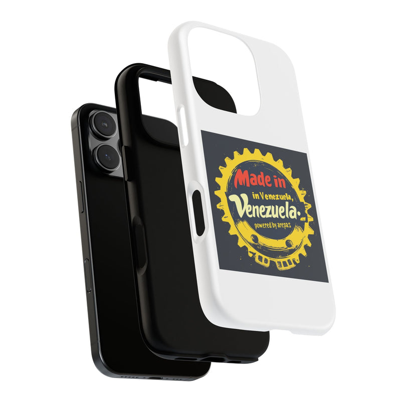 Funda para Teléfono "Made in Venezuela, Powered by Arepas" - Venemoda