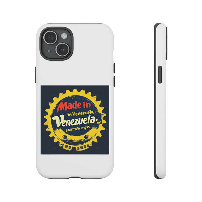 Funda para Teléfono "Made in Venezuela, Powered by Arepas" - Venemoda