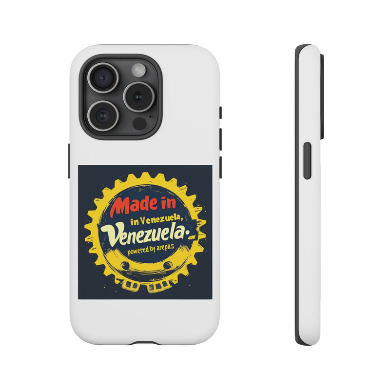 Funda para Teléfono "Made in Venezuela, Powered by Arepas" - Venemoda