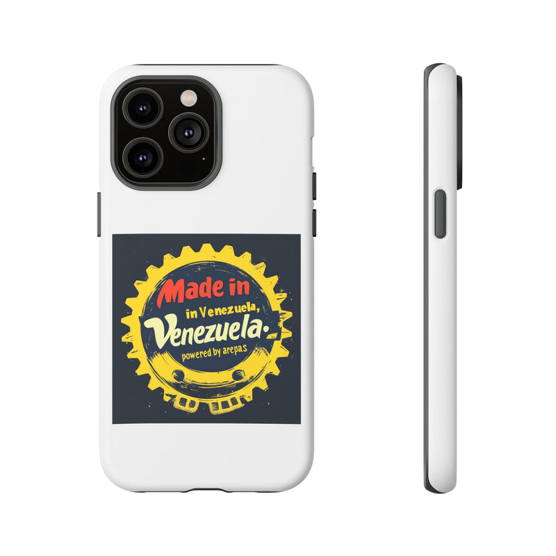 Funda para Teléfono "Made in Venezuela, Powered by Arepas" - Venemoda