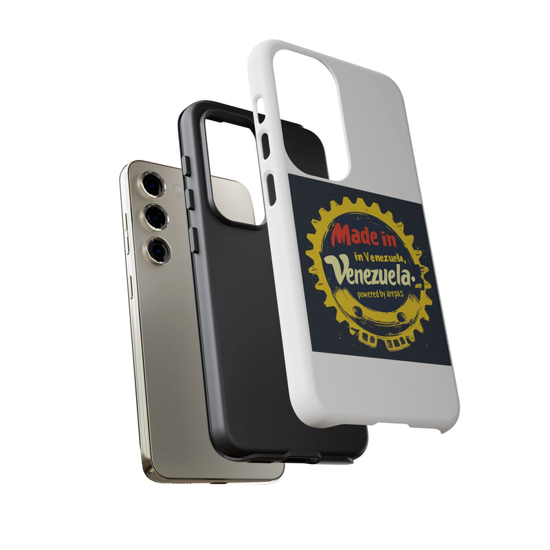 Funda para Teléfono "Made in Venezuela, Powered by Arepas" - Venemoda