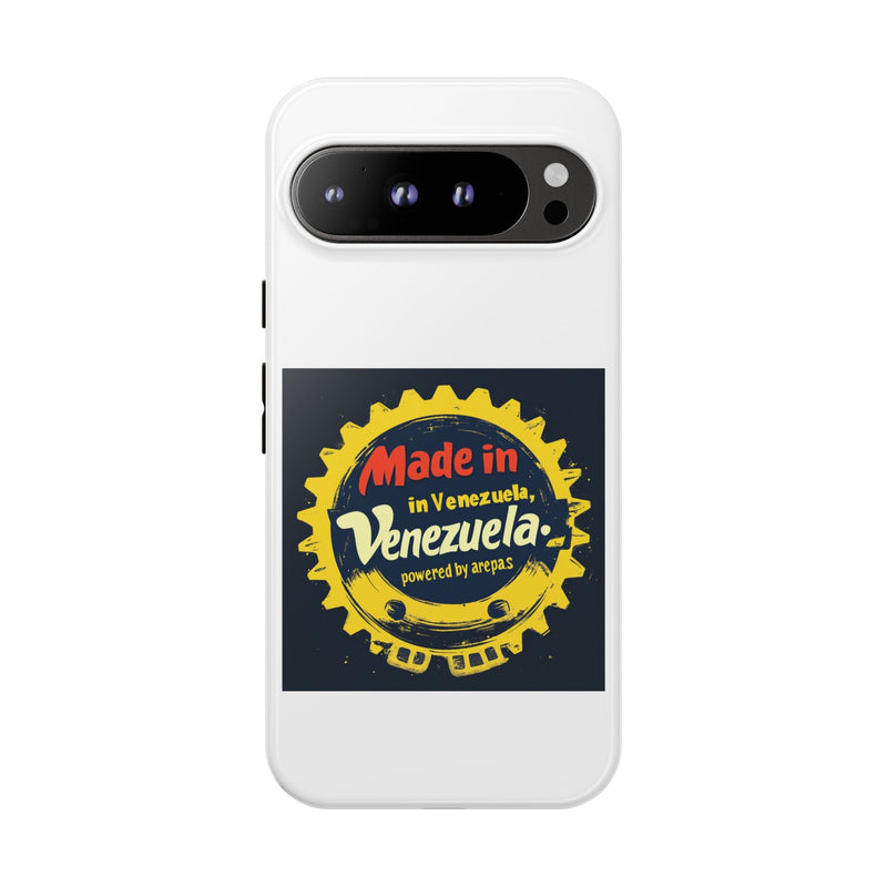 Funda para Teléfono "Made in Venezuela, Powered by Arepas" - Venemoda