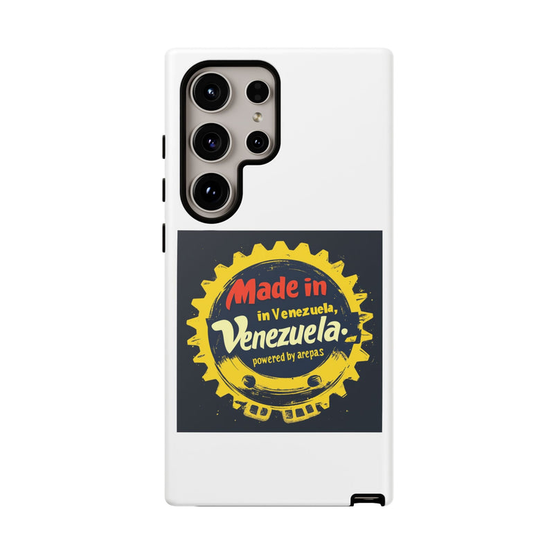Funda para Teléfono "Made in Venezuela, Powered by Arepas" - Venemoda