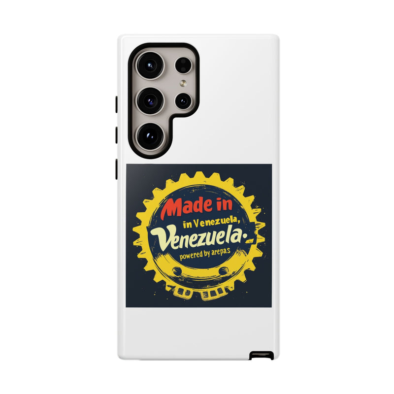 Funda para Teléfono "Made in Venezuela, Powered by Arepas" - Venemoda