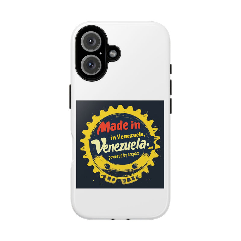 Funda para Teléfono "Made in Venezuela, Powered by Arepas" - Venemoda