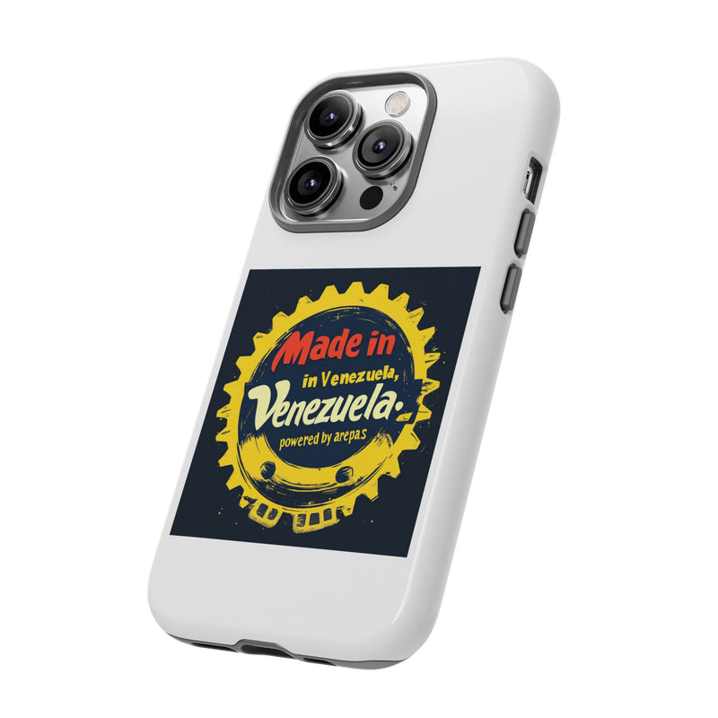 Funda para Teléfono "Made in Venezuela, Powered by Arepas" - Venemoda