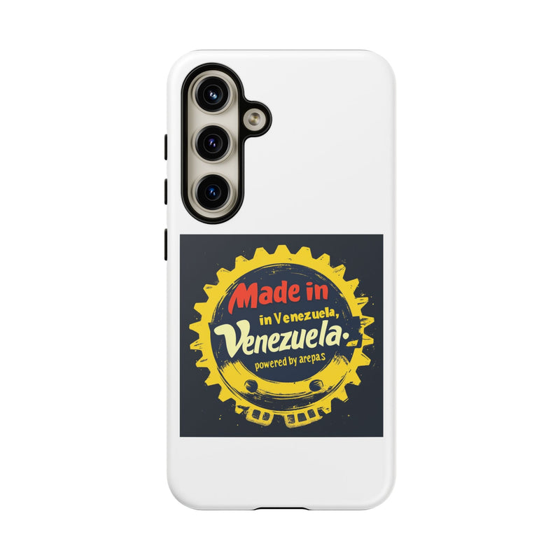 Funda para Teléfono "Made in Venezuela, Powered by Arepas" - Venemoda