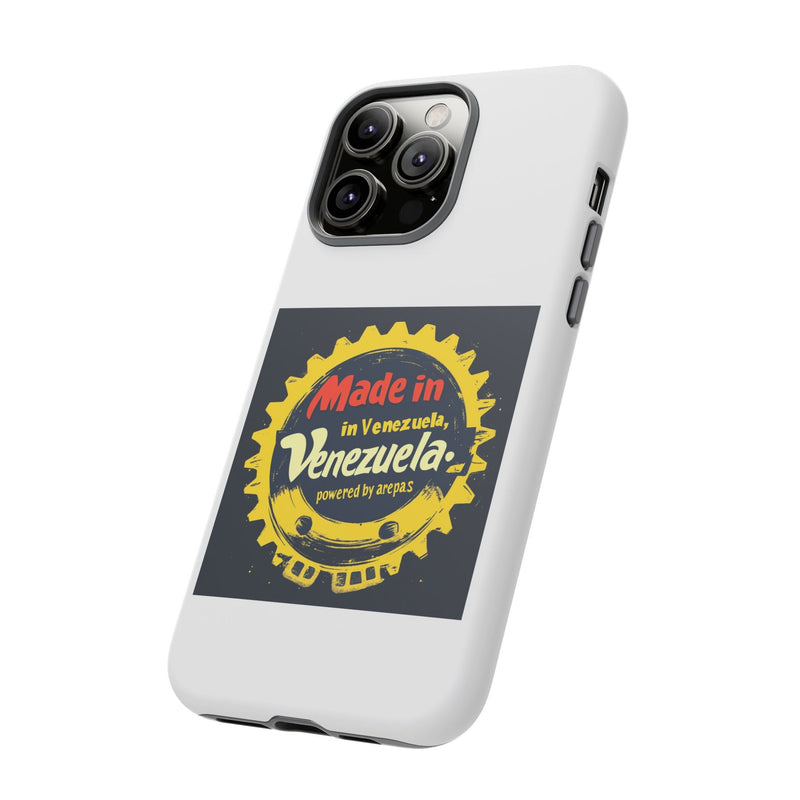 Funda para Teléfono "Made in Venezuela, Powered by Arepas" - Venemoda