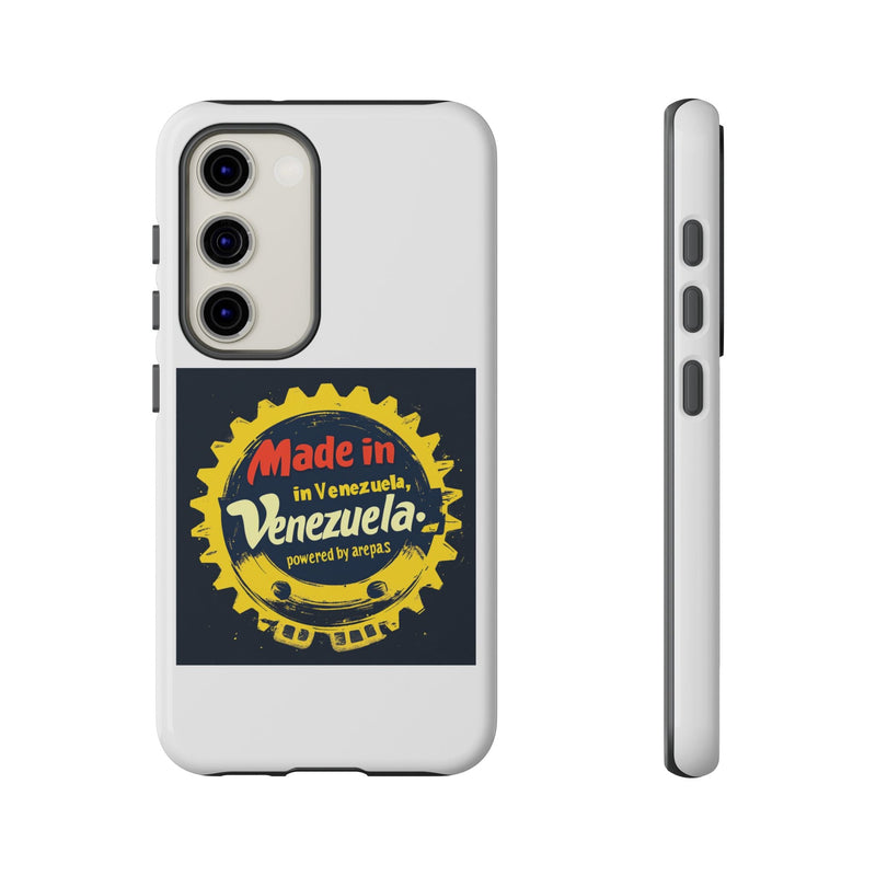 Funda para Teléfono "Made in Venezuela, Powered by Arepas" - Venemoda