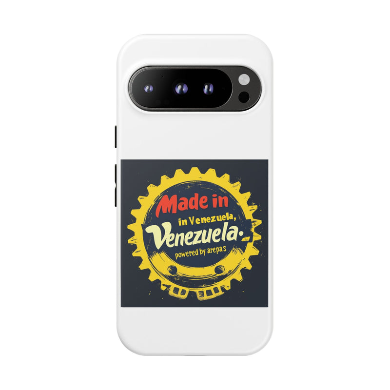 Funda para Teléfono "Made in Venezuela, Powered by Arepas" - Venemoda