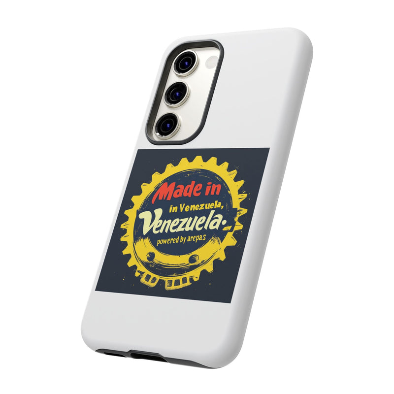 Funda para Teléfono "Made in Venezuela, Powered by Arepas" - Venemoda