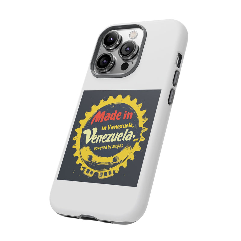 Funda para Teléfono "Made in Venezuela, Powered by Arepas" - Venemoda