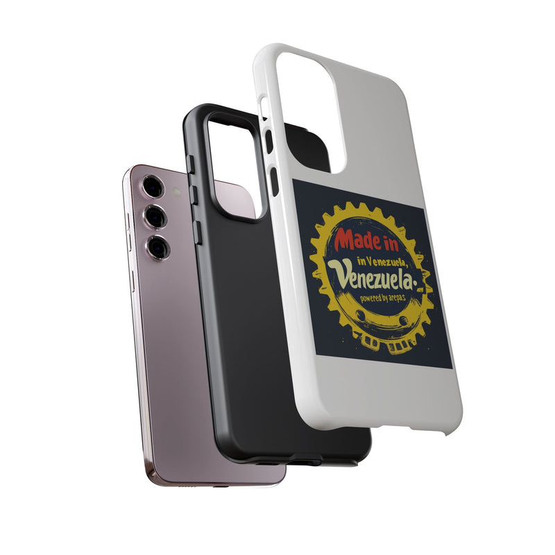 Funda para Teléfono "Made in Venezuela, Powered by Arepas" - Venemoda