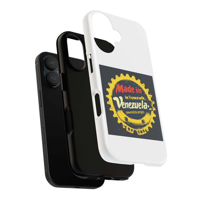 Funda para Teléfono "Made in Venezuela, Powered by Arepas" - Venemoda