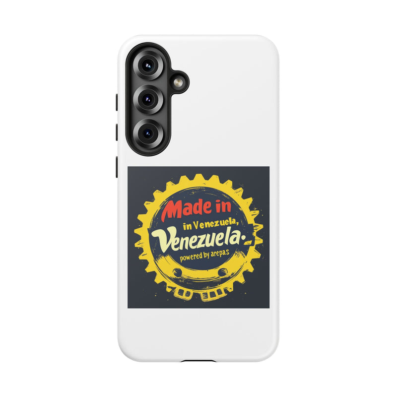 Funda para Teléfono "Made in Venezuela, Powered by Arepas" - Venemoda