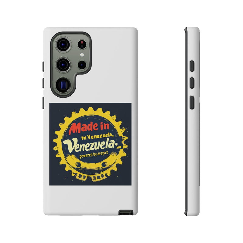Funda para Teléfono "Made in Venezuela, Powered by Arepas" - Venemoda