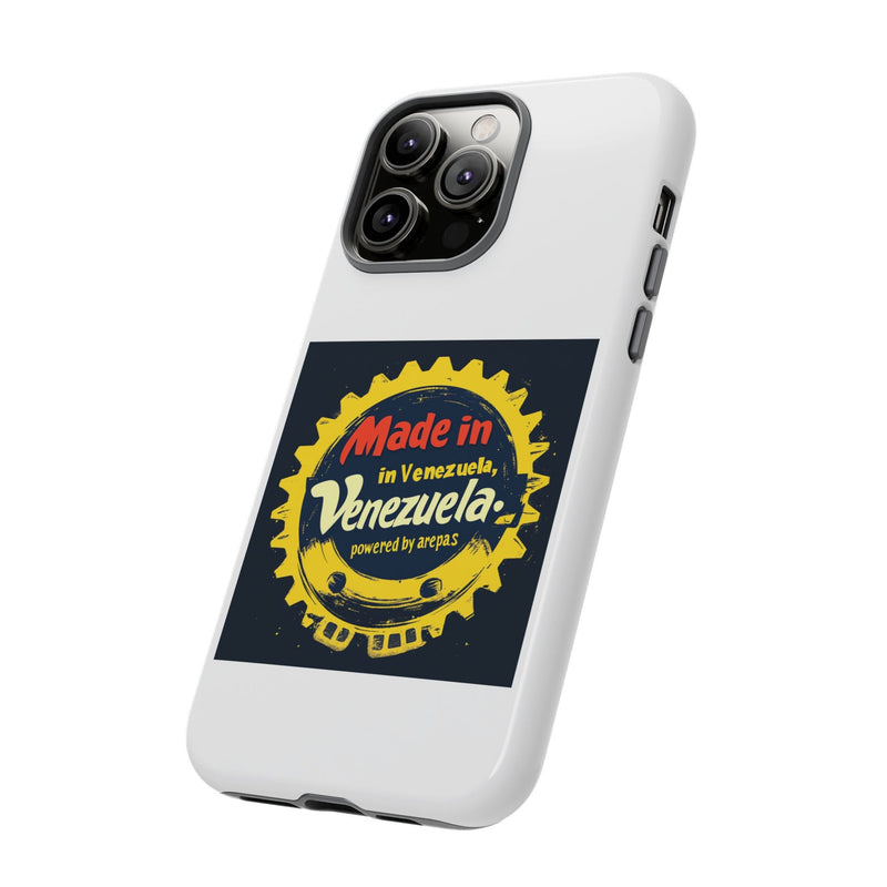 Funda para Teléfono "Made in Venezuela, Powered by Arepas" - Venemoda