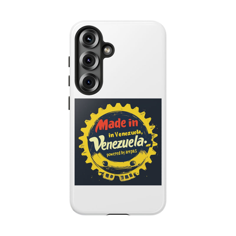 Funda para Teléfono "Made in Venezuela, Powered by Arepas" - Venemoda