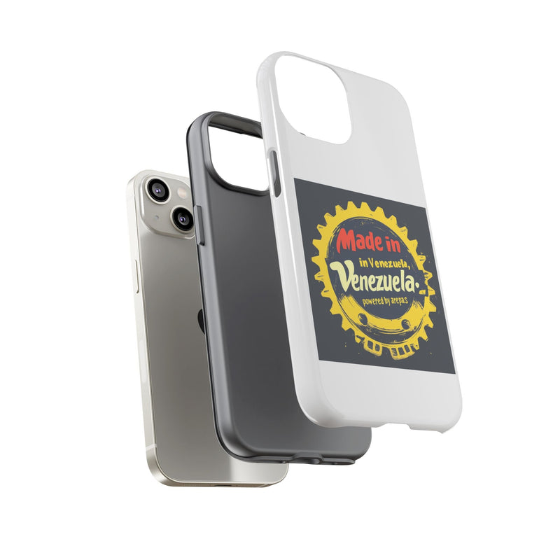 Funda para Teléfono "Made in Venezuela, Powered by Arepas" - Venemoda