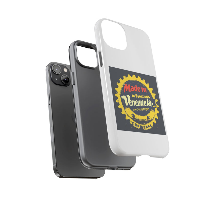 Funda para Teléfono "Made in Venezuela, Powered by Arepas" - Venemoda