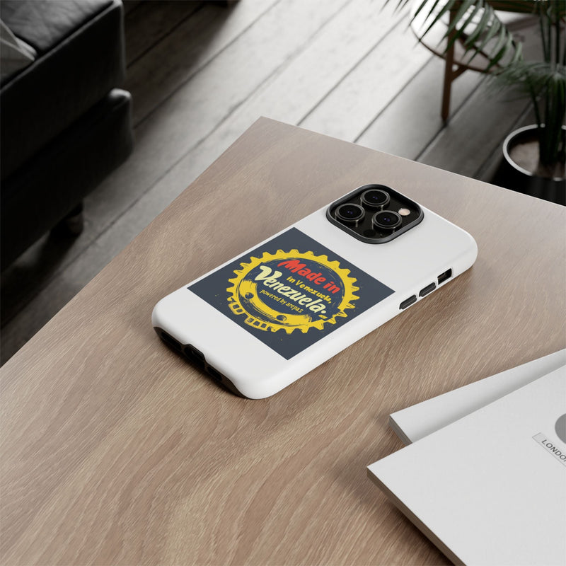 Funda para Teléfono "Made in Venezuela, Powered by Arepas" - Venemoda