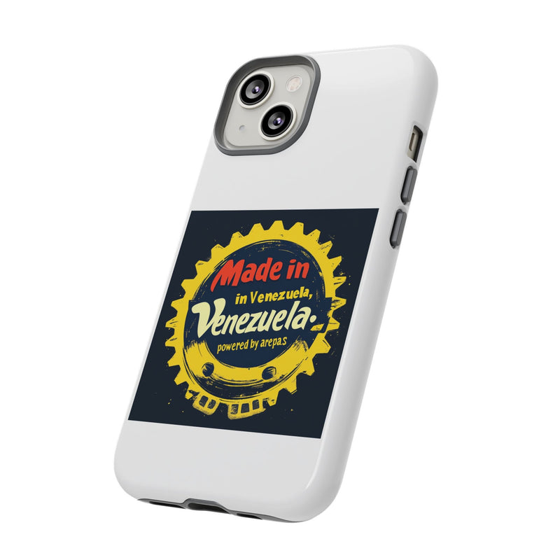 Funda para Teléfono "Made in Venezuela, Powered by Arepas" - Venemoda