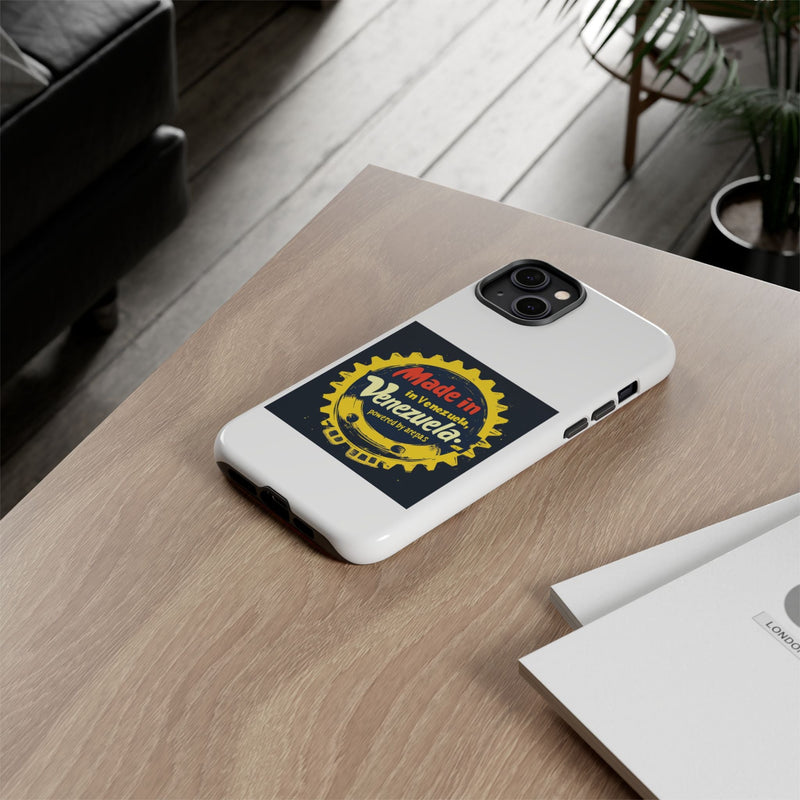 Funda para Teléfono "Made in Venezuela, Powered by Arepas" - Venemoda