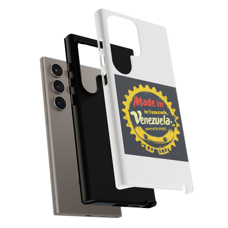 Funda para Teléfono "Made in Venezuela, Powered by Arepas" - Venemoda
