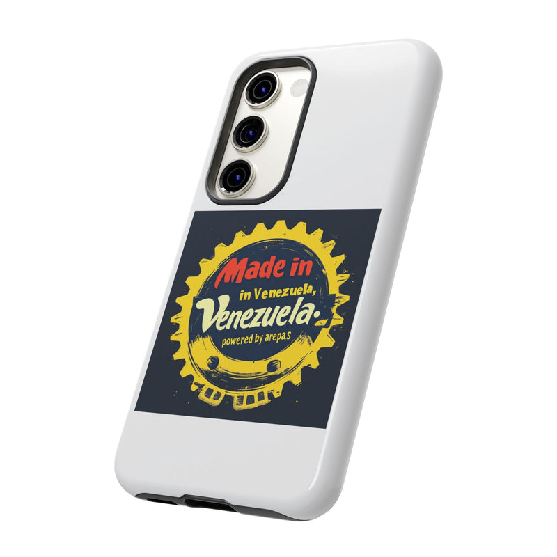 Funda para Teléfono "Made in Venezuela, Powered by Arepas" - Venemoda