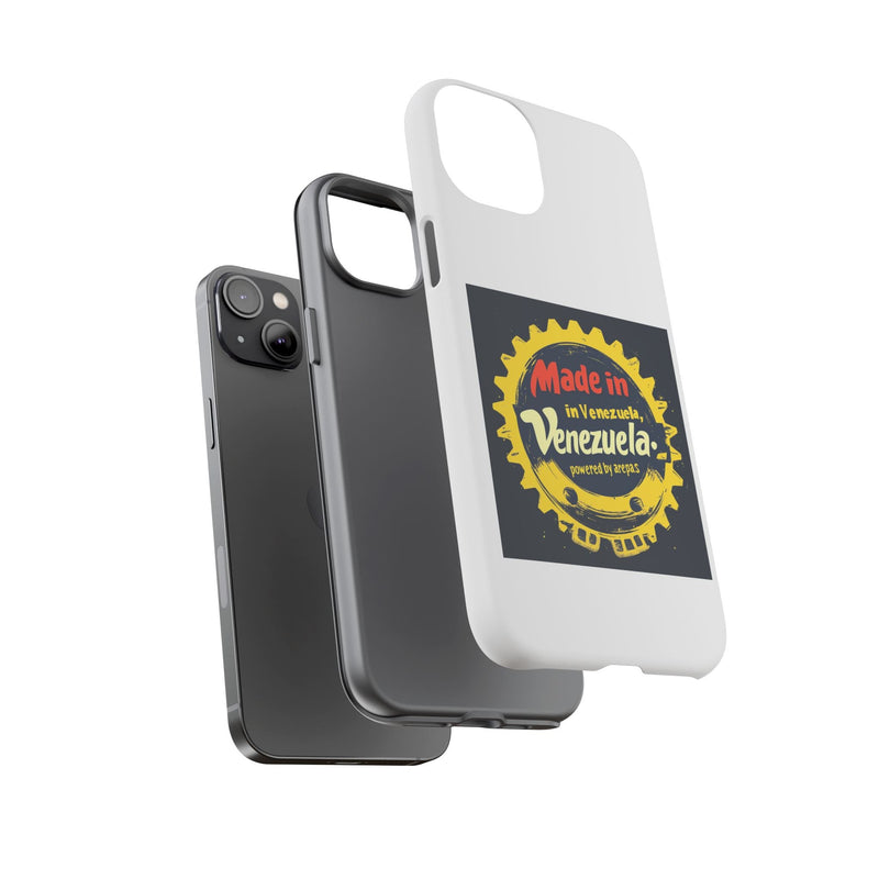 Funda para Teléfono "Made in Venezuela, Powered by Arepas" - Venemoda