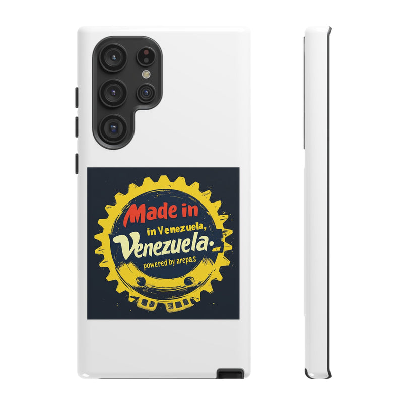 Funda para Teléfono "Made in Venezuela, Powered by Arepas" - Venemoda