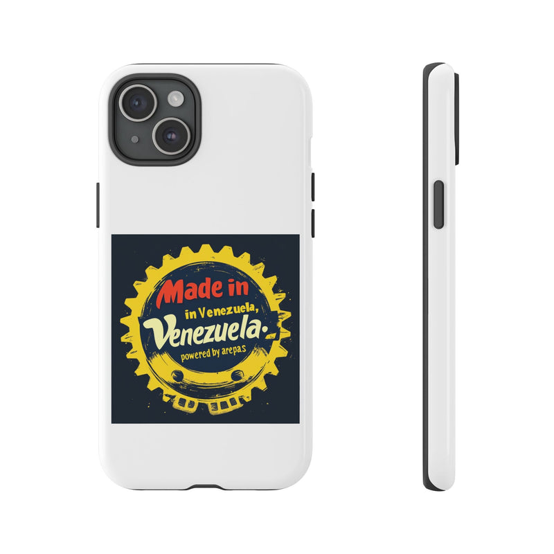 Funda para Teléfono "Made in Venezuela, Powered by Arepas" - Venemoda