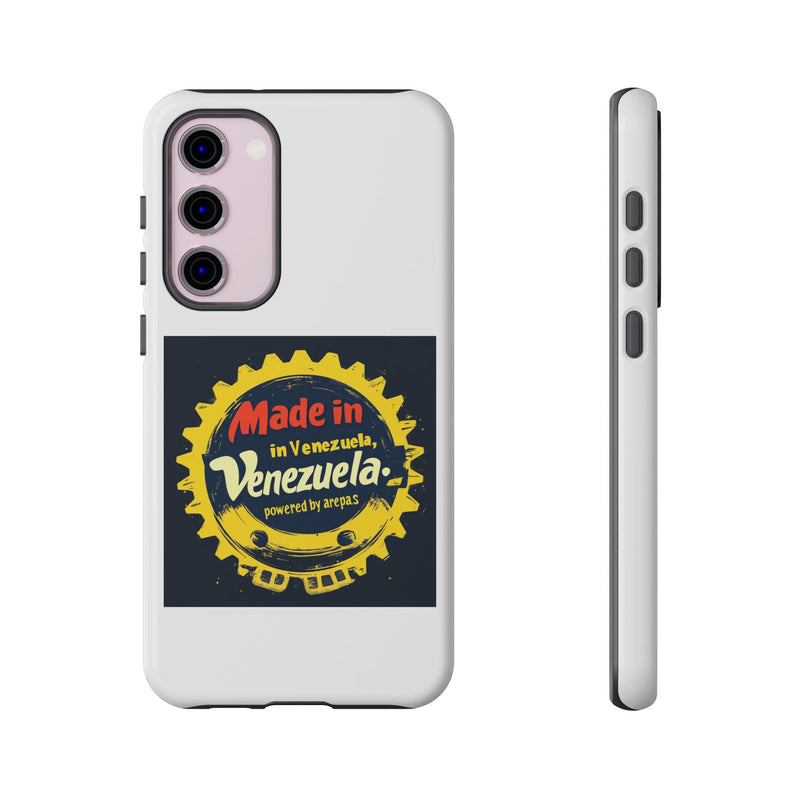 Funda para Teléfono "Made in Venezuela, Powered by Arepas" - Venemoda